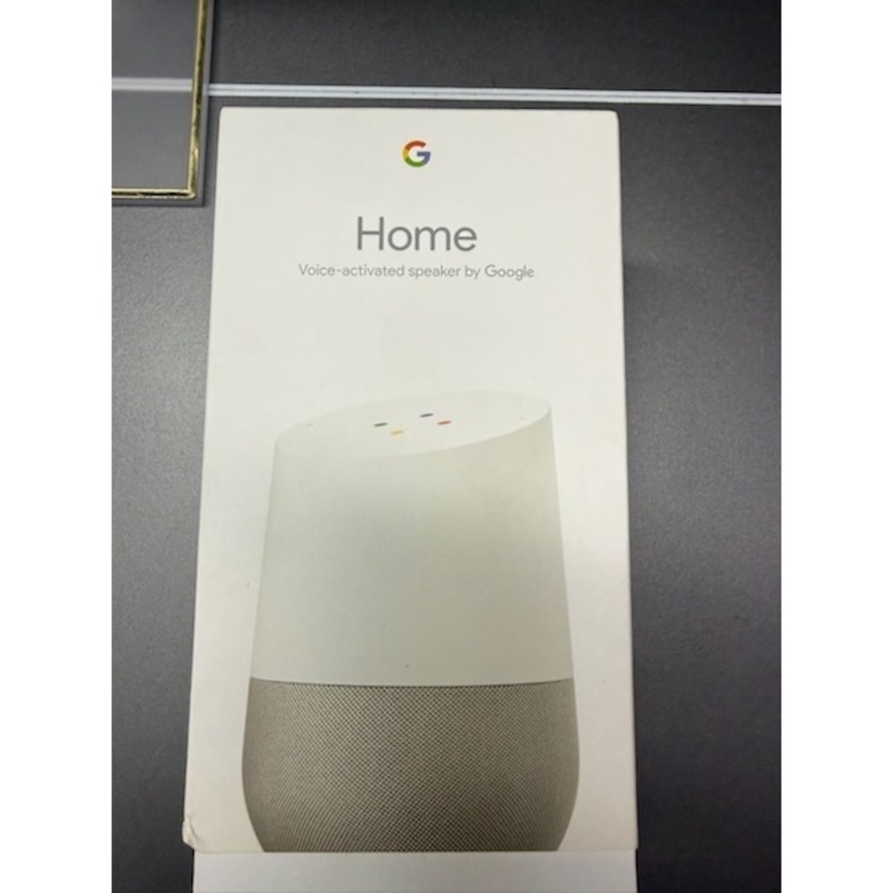 Google Home Voice Activated Smart Speaker White Gray GA3A00417A14 NIB